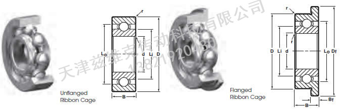 NHBB SSR-1140X 深溝球軸承圖紙