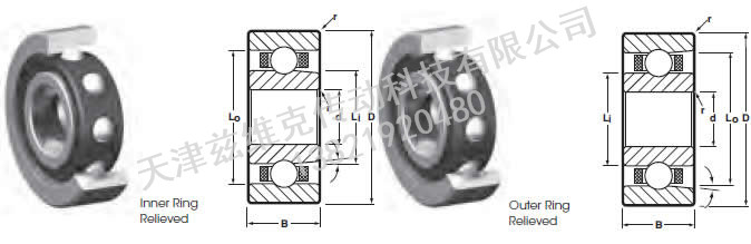 NHBB SSMDR-1901 角接觸球軸承圖紙