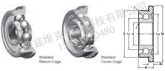 NHBB SSRIF-5Z 深溝球軸承圖紙