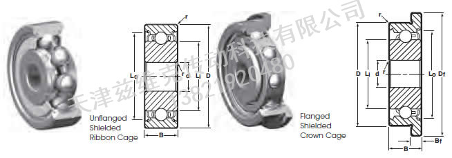 NHBB SSR-4ZZSD548 深溝球軸承圖紙